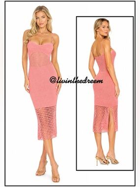 Beach Bunny Summer Haus Coral Sunset Breeze Dress SZ M & L $99
